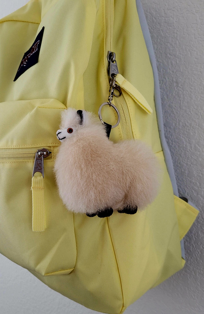 Mini Alpaca Alpaca Keychain Backpack Flair