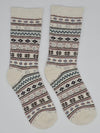 Fair Isle Alpaca Socks | Full Cushion | Crew Sock