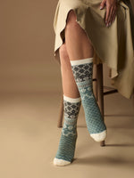 Fair Isle Alpaca Socks | Full Cushion | Crew Sock