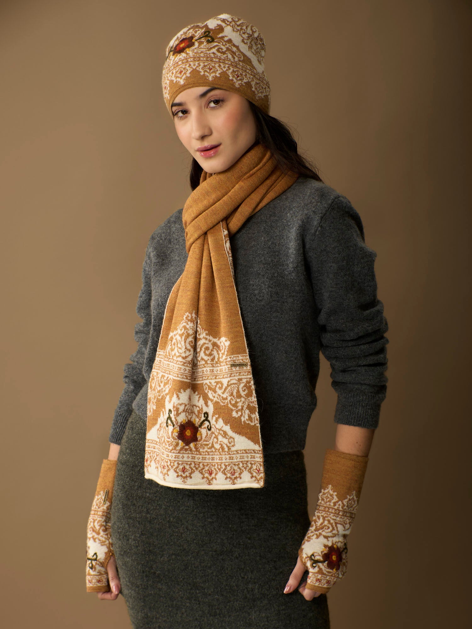 elzama Dual Color Travel Scarf for Women, Infinity Scarves