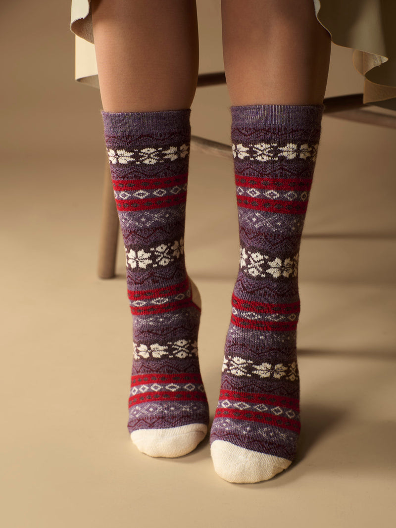 Nordic Lines | Alpaca Socks | Full Cushion