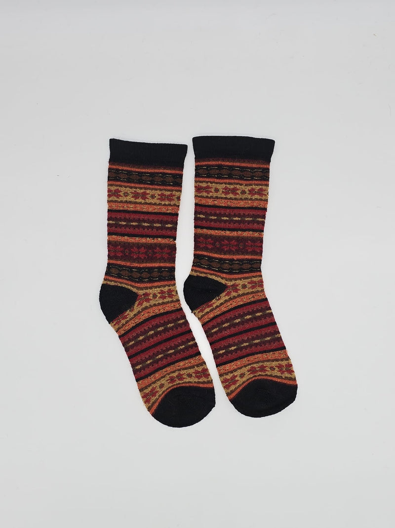 Fair Isle Alpaca Socks | Full Cushion | Crew Sock