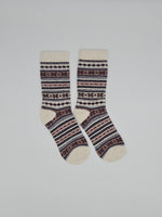 Fair Isle Alpaca Socks | Full Cushion | Crew Sock