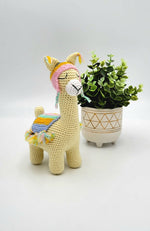 handmade crochet cotton alpaca doll