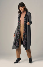 Ale Duster Coat | Hand Embroidery & Reversible