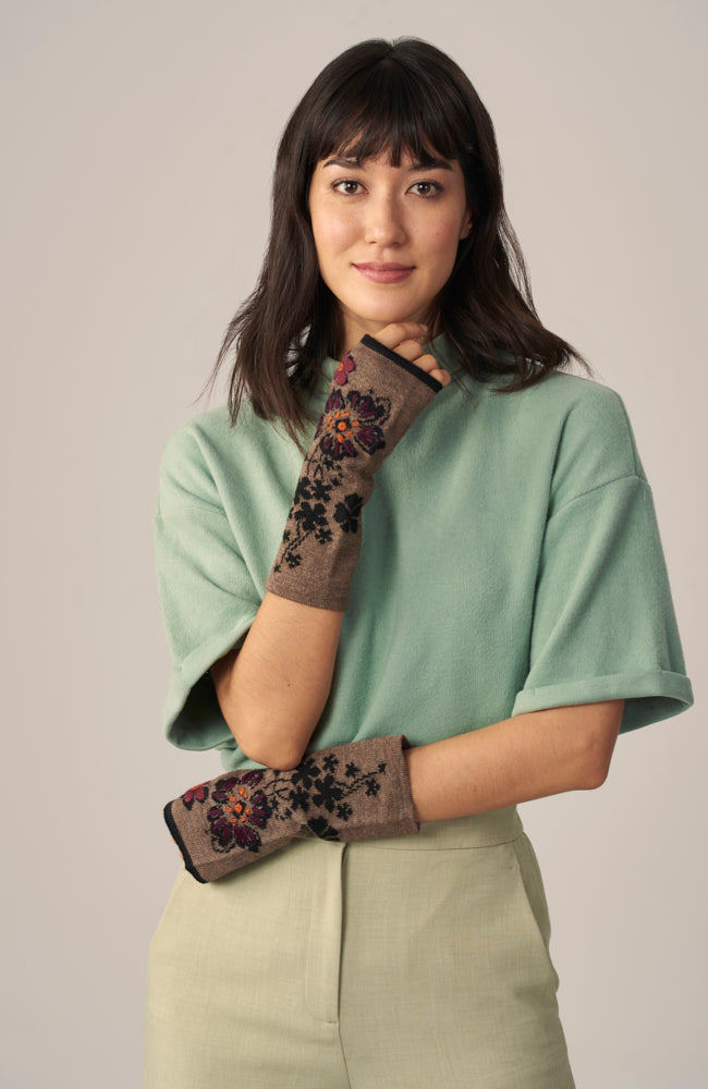 Julia Hand Embroidered Hand-Warmers