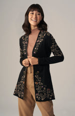 Hand-Embroidered Reversible Cardigan