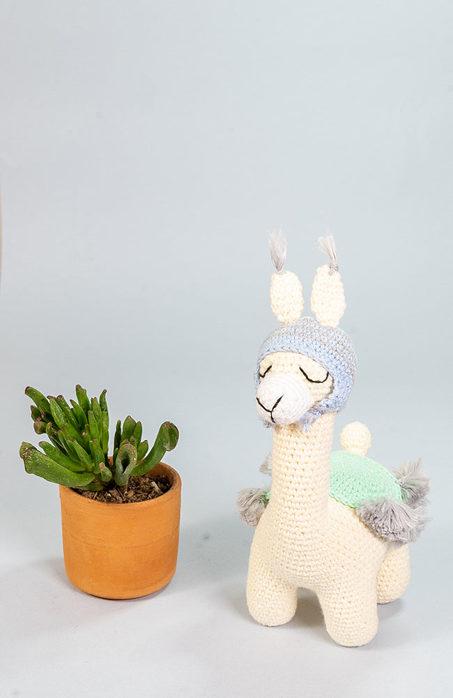 Pauly the Alpaca Handmade Cotton Doll