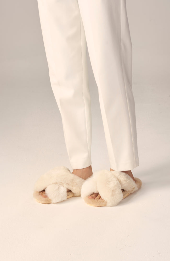 Handmade Alpaca Slippers | Criss Cross | Harm-Free