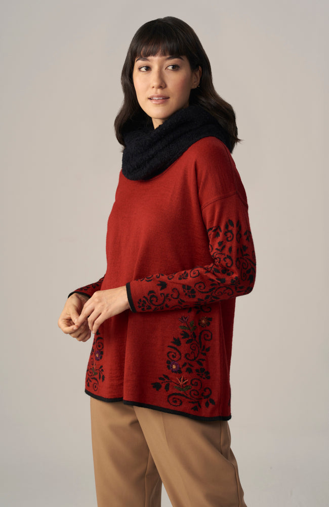 Carla Oversized Sweater, Reversible