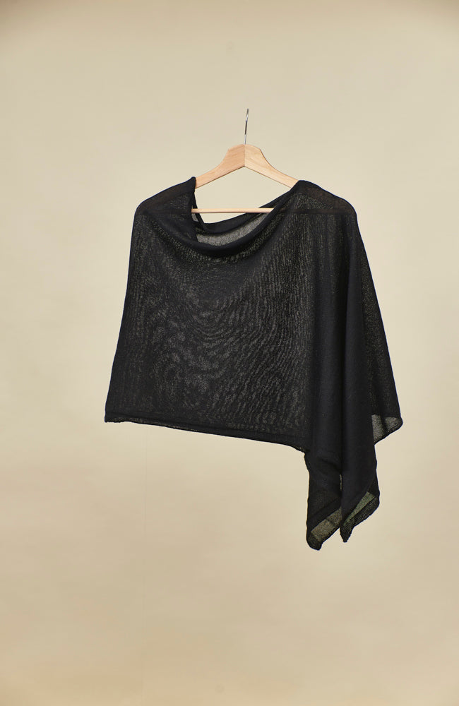 Luxury Alpaca Dress Topper Lightweight Poncho WUAMAN Luxury Alpaca Dress Topper Lightweight Poncho WUAMAN