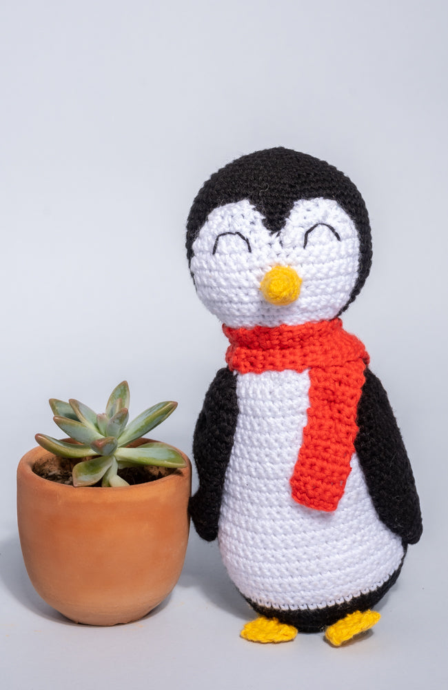 Mr. Penguin Handmade Cotton Doll