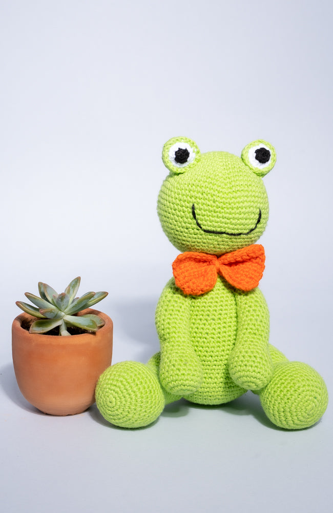 Mr. Frog Handmade Cotton Doll