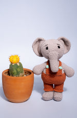 Mr. Elephant Handmade Cotton Doll